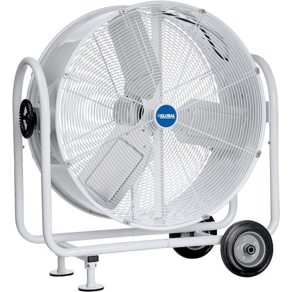 Global Industrial Outdoor Rated 30 Mobile Tilt Drum Blower Fan, 6890 CFM, 1/3 HP 293031 - main